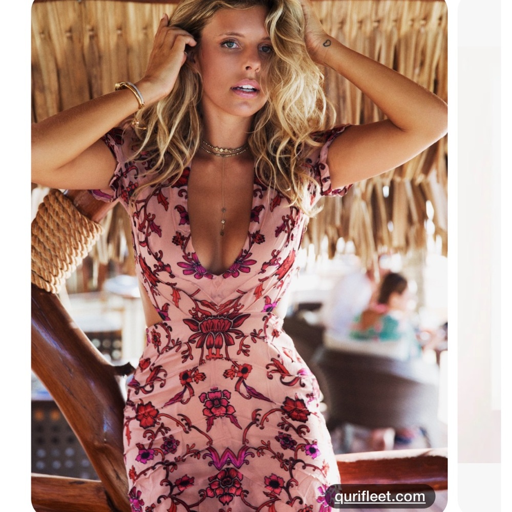 For love and lemons saffron maxi dress.